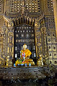 Myanmar - Mandalay, Shwenandaw Kyaung (the Golden Palace) a wonderful example of the Burmese unique teak architecture and wood-carving art.